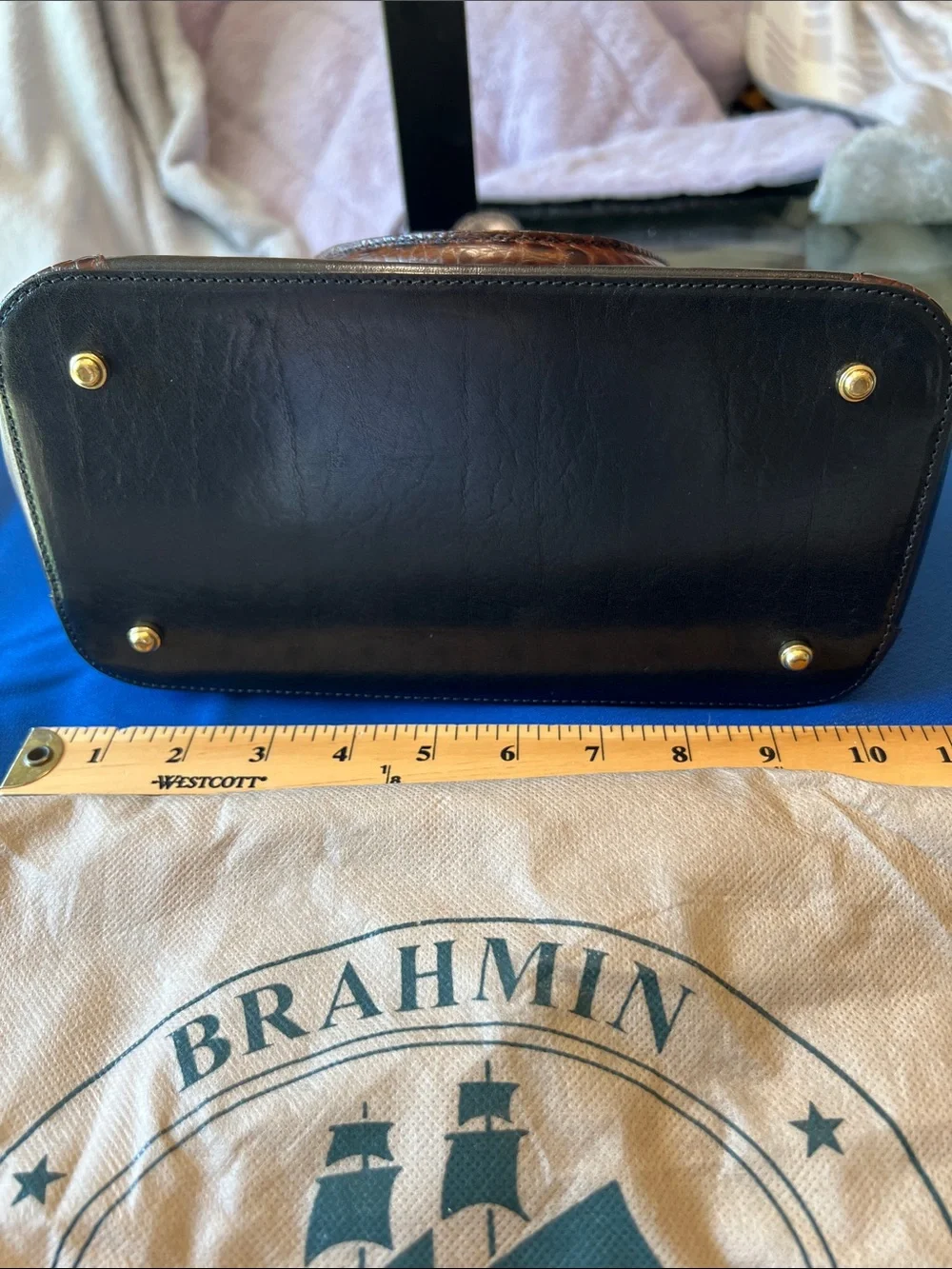 Brahmin structured satchel